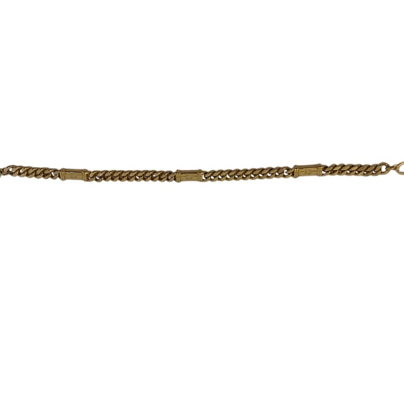 Authentic Christian Dior Gold-Plated 7" Chain Bracelet- Stamped Luxury Accessory - Picture 4 of 5